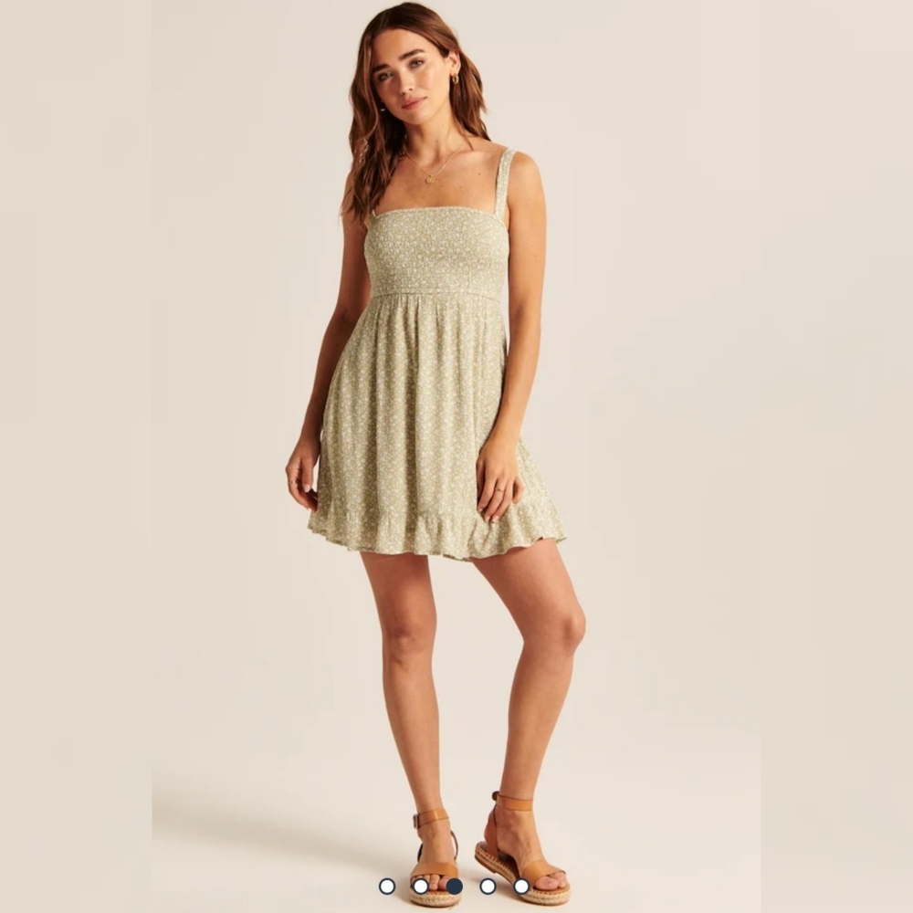 Abercrombie and Fitch Smocked Squareneck Dress